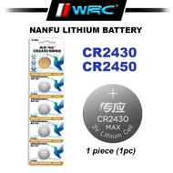 Nanfu CR2430 CR2450 Lithium Battery ( 1pc )