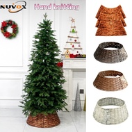 4/5/6/7/8/9FT Slim Christmas tree collar 100% Hand crafted Woven Christmas Tree Skirt Decor