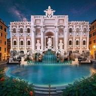 Compatible with Lego Building Series 21062 Roman Wishing Pool Educational Retro Building Assembling 