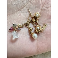 agete Pin Type Diamond Bracelet Pendant Set (Pearl Small Bulb)