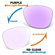 Anti Blue Light with Eclipse Purple Photochromic Replacement Lenses for Meta Gen1 RW4006 RW4008 RW40
