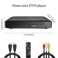 17*19*4.3cm HDMI-compatible mini Full HD 1080P USB Multimedia Digital TV Disc Player Support DVD CD 