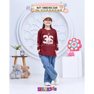 ZIELA KIDS Ballerina Cappuccino36 girls' suit, long sleeves, cotton combed 20s material, Mix Cargo j