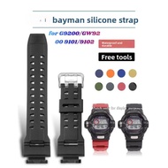 Silicone Watch Band for GW-9200 9100 9101 G9200 Men's Replacement Strap Accessories