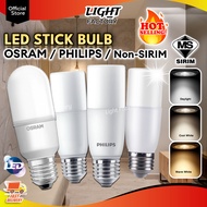 [Add On Deal] PHILIPS ESSENTIAL/OSRAM LED Stick Bulb 6.5W 7W 9W 10W 11W 12W 15W With SIRIM Approved 