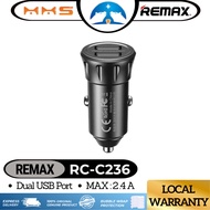 REMAX Car Charger Adapter 2.4A USB Car Charger Fast Charging In Car Charger Socket Car Adapter RCC-2