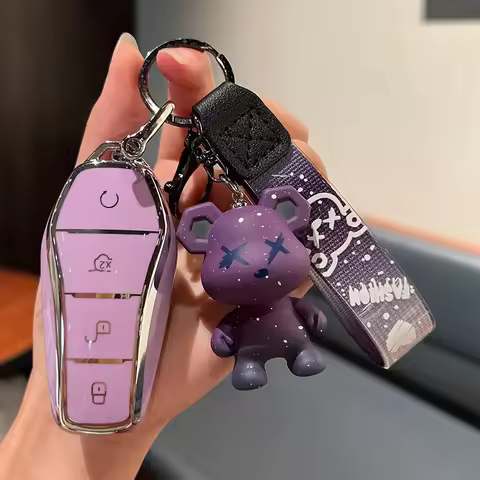 Car Key Case Full Cover Shell Holder Protection For BYD Tang EV600 Han EV Yuan ATTO 3 Song PLUS Pro 