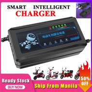 【Ready Stock】Intelligent Ebike Charger 48V12AH 48V20AH For Battery Lead Acid Battery Charger Smart