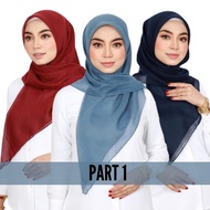 Bawal Tudung Cotton Voil Bidang 45 / Bawal cotton / Tudung Bawal / Tudung PART 1