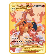 New Pokemon Metal Card 10000 Points Arceus Charizard Super Card Golden English Mewtwo Vmax GX EX Chr