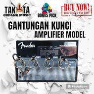 GANTUNGAN 4-hole Magnetic Fender Guitar Amplifier Keychain Bonus Electric Acoustic Guitar Pick
