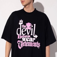 VETEMENTS 23ss new short sleeved tee little devil logo printing design short sleeved Tshirt VETEMENT