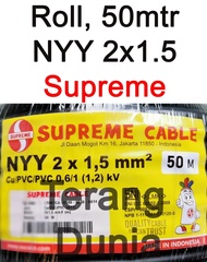 Kabel Supreme NYY 2x1.5 Kabel Listrik NYY 2x1.5 Kabel Listrik Hitam