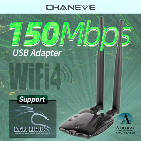 CHANEVE Atheros AR9271 Chipset 150Mbps Wireless USB WiFi Adapter 802.11n Network Card With 2 Antenna