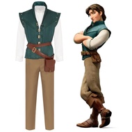 Flynn Rider Cos Costume Tangled Disney Halloween Rapunzel Prince Cosplay Outfit