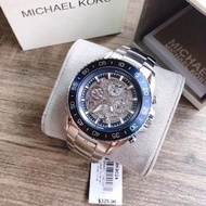 代購 MICHAEL KORS手錶 新品全自動機械錶 鏤空設計大直徑男生腕錶 商務休閒通勤機械男錶 MK9012 MK9024