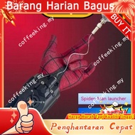 [Jualan Terhad] Spiderman Web Shooters Spider Man Wrist Launcher Versi dinaik taraf Alat cosplay Pet