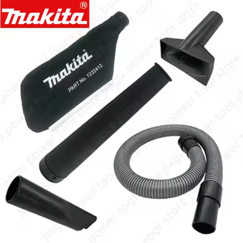 Makita DUB182 DUB183 DUB185 DUB186 123241-2 vacuum cloth dust bag 132025-7 rubber blower nozzle and 