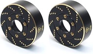 TREAL 1.9 Brass Wheel Weights 64g Brake Disc Weights(2) for TRX4 SCX10 III SCX10 II Capra 1/10 Crawl
