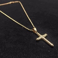18k Gold Crucifix Necklace