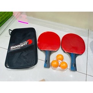 Set of 2 GOODFIT GF001TS table tennis rackets - 3 balls included (racks are blisters due to long, do