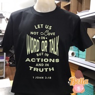 BIBLE VERSE T-SHIRT DESIGN "1John 3:18"