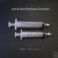 Perfume Transfer Tool Syringe + Rubber Tube Connector @ Perfume Extractor 5ml & 10mll