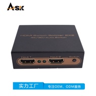 Ghonge Shop4K HDMI ตัวกระจายสัญญาณ2X2 HDMI Matrix 2X2 HDMI 2X2ช่องสองช่อง