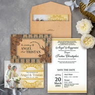 FULL COLOR KRAFT AESTHETIC ENVELOPE INVITATION AESTHETIC ENVELOPE WEDDING INVITATION - LOVE ENVELOPE