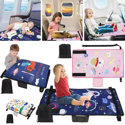 Kids Travel Airplane Bed Baby Pedals Bed Portable Travel Foot Rest Hammock Kids Bed Airplane Seat Ex