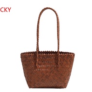 【hot】™ Cdiwri&Kari Official Authentic New Woven Bag Womens Large Capacity Tote Niche Design Shoulder