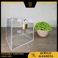 Acrylic Alkansya Ipon Challenge! SIZE: 14cm x 14cm x14cm