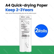 GZQIANJI Mini A4 Printers Quick Dry and Long Time Storage Continuous Thermal Paper 100 Sheets Folded