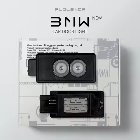 2pcs Car Door lights for BMW 3Series 4Series 1 2 X1 X3 i3 i4 Z4 M2 M3 M4 Dynamic LED HD Lamp Dual le