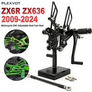 ZX 6R 636 09-24 Adjustable Rearset Footpeg Foot Peg Footrest For Kawasaki Ninja ZX6R ZX636 ZX-6R 200