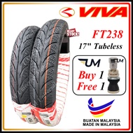 VIVA TUBELESS TYRE 17 FT238 BUNGA MAXXIS DIAMOND 70/90-17 80/90-17 120/70-17 MA3D TAYAR TIRE TIRES TYRES LC135 Y15 Y125Z