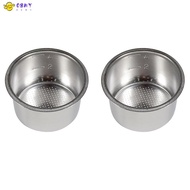 2Pcs 51mm 4 Cups Filter Replacement Filter Basket for Coffee Bottomless Portafilter for Delonghi EC6