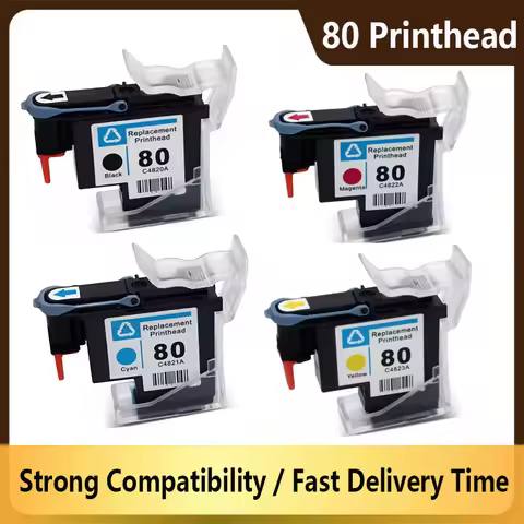 Compatible For HP 80 Printhead C4820A C4821A C4822A C4823A for HP80 Print Head Designjet 1050 1055 1