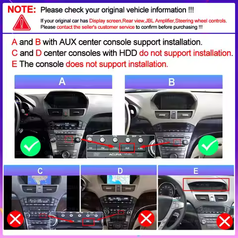 MAMSM Car Radio For Honda Acura MDX 2007 - 2011 2012 2013 Android 13 Multimedia Video Player 4G Carp