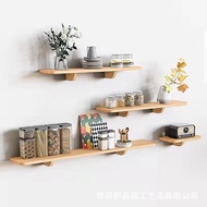 Solid Wood Wall Shelf Partition Shelf Wall TV Wall Bedroom Wall Shelf Bookshelf Wall Hanging Partition