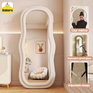 [Warranty] Body Mirror Whole 160/170cm Body Wave Floor Mirror with Support Frame Floor Mirror