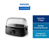 (NEW) PHILIPS Electric Egg Cooker 3000 Series HD9137/91, 400W, Poached, Soft, Medium, Hard Boil, 6 E