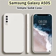 For Samsung Galaxy A50S Silicone Full Cover Case Precise opening Color Phone Case Cover