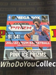 PINK ICE Panini Prizm NBA Basketball Trading Card Mega Box 2021 2022 Find Pink Ice Prizms unwrap 4 Silver 75th Anniversary Look for Auto Autographs Penmanship &amp; Rookies RC Rookie Parallels Cade Cunningham Cover USA Team NEW Sealed