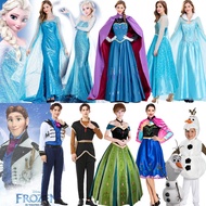 movie costume cosplay costume adult Frozen Cosplay Costume - Elsa, Anna & Hans Adult Princess Dress-