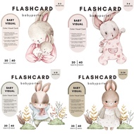 babyporter Flash Cards Newborn Baby Word Picture Vocabulary Card Set