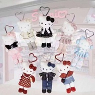 動漫香港限定旗袍長腿hellokitty💯香風毛絨公仔掛件掛飾鑰匙扣 #Hello Kitty #Hello Kitty Set
