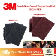 [5Pcs] 3M 7448  Scotch-Brite General Purpose Hand Finishing Pad Non Woven Scotch Brite Non-Woven MAR