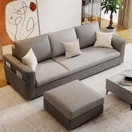 (Pre sale){SG Sales} Fabric Sofa Living Room Combination Faux Leather Latex Sofa Sofa Set 1/2/3 Seater Sofa Single Double Sofa Modern Bedroom Living Room Light Luxury Sofa Sofa Cha