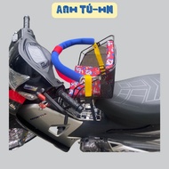 Thick Mesh Iron Motorcycle Seat for Children with Loop. For Waves,Dream,Futer Digital Motorcycles...